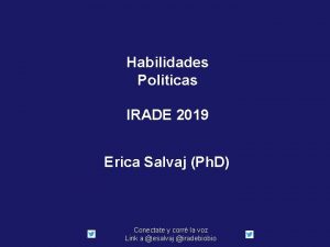 Habilidades politicas