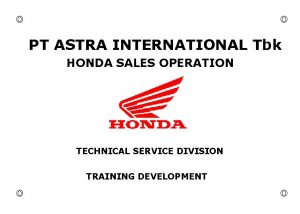 Astra international honda sales operation