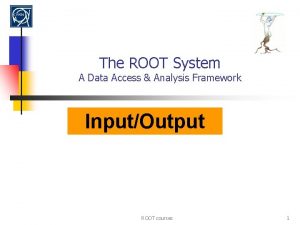 The ROOT System A Data Access Analysis Framework