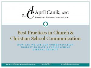 Church communication best practices