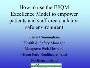 How to use the EFQM Excellence Model to