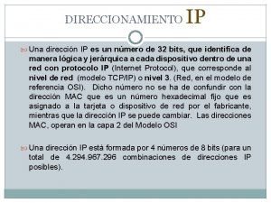 Direcciones ip reservadas