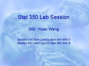 Yizao wang Yizao wang