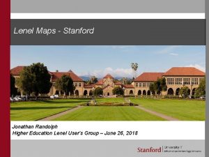 Stanford lenel