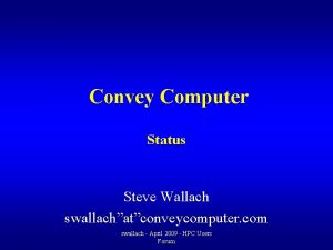 Convey computer