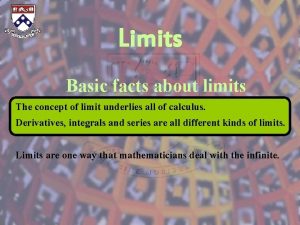Limit facts