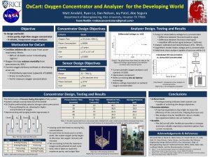 Oxygen concentrator analyzer