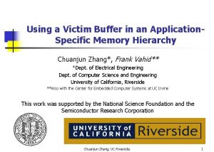 Victim buffer