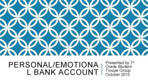 Emotional bank account examples