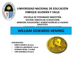 UNIVERSIDAD NACIONAL DE EDUCACIN ENRIQUE GUZMN Y VALLE