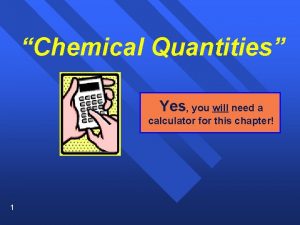 Chemical quantities calculator