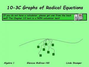 Endpoint of a radical function