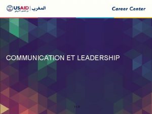 COMMUNICATION ET LEADERSHIP 1 21 RGLES DE FONCTIONNEMENT