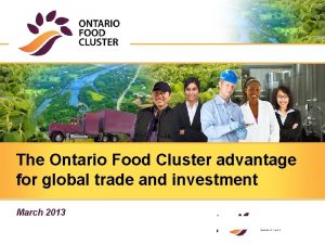 Ontario food cluster