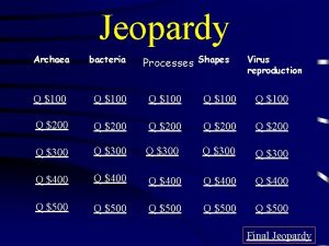 Jeopardy shapes