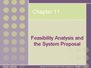 Feasibility analysis