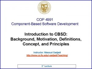 Component-based software engineering example