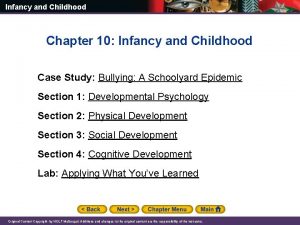 Chapter 10 infancy and childhood