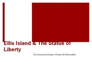 Ellis island poem