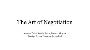 The negotiation decoy
