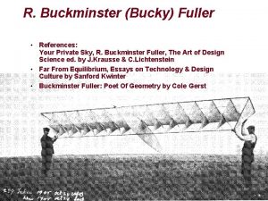 R Buckminster Bucky Fuller References Your Private Sky