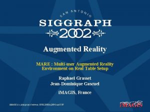 Multi user augmented reality Multi user augmented reality