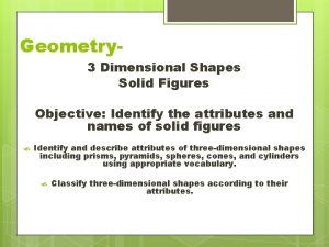 Solid figures geometry