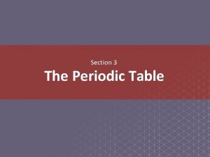 Periodic table essential questions