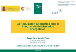 La Regulacin Energtica ante la Integracin de Mercados