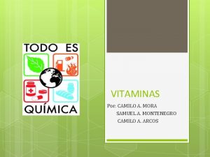 Vitaminas hidrosolubles