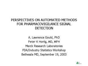 Pharmacovigilance signal detection methods