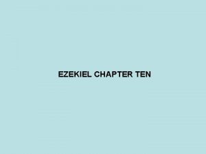Ezekiel chapter 10