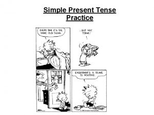 Sentences in simple present affirmative