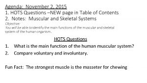 Hots questions on skeletal system