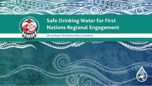 Background of Safe Drinking Water for First Nations