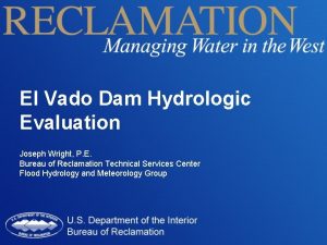 El Vado Dam Hydrologic Evaluation Joseph Wright P