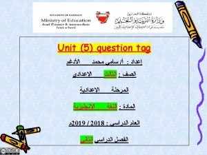 Kingdom of Bahrain Ministry of Education Arad Primary