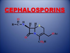 Cephalosporins1