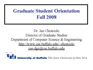 Ub cse graduate handbook