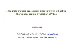 Radiationinduced processes in silica core highOH optical fibers