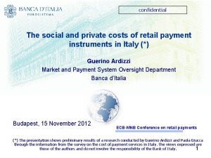 confidential The social and private costs of retail
