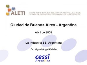 Ciudad de Buenos Aires Argentina Abril de 2009