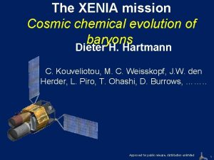 The XENIA mission Cosmic chemical evolution of baryons