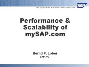 Sap sd benchmark