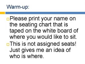 Hlsr seating chart