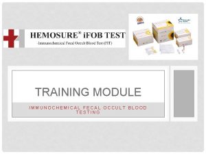 Hemosure ifob test instructions