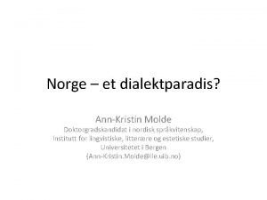 Molde dialekt