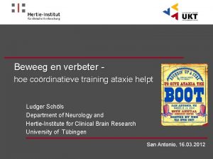 Beweeg en verbeter hoe cordinatieve training ataxie helpt