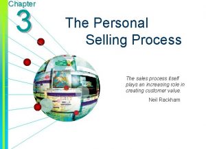 Personal sales process