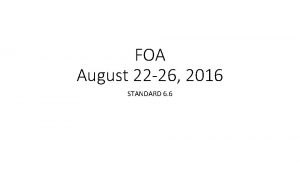 FOA August 22 26 2016 STANDARD 6 6